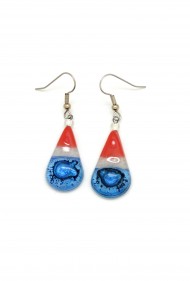 Patriotic Glass Teardrops